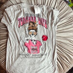 Simply Southern Graphic Teacher T-shirt